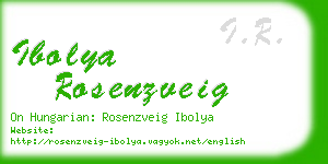 ibolya rosenzveig business card